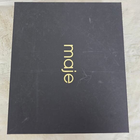 Maje White Leather Chunky Platform Lug Sole Loafers Clover Detail EU 38 / US 7.5 - Picture 14 of 14